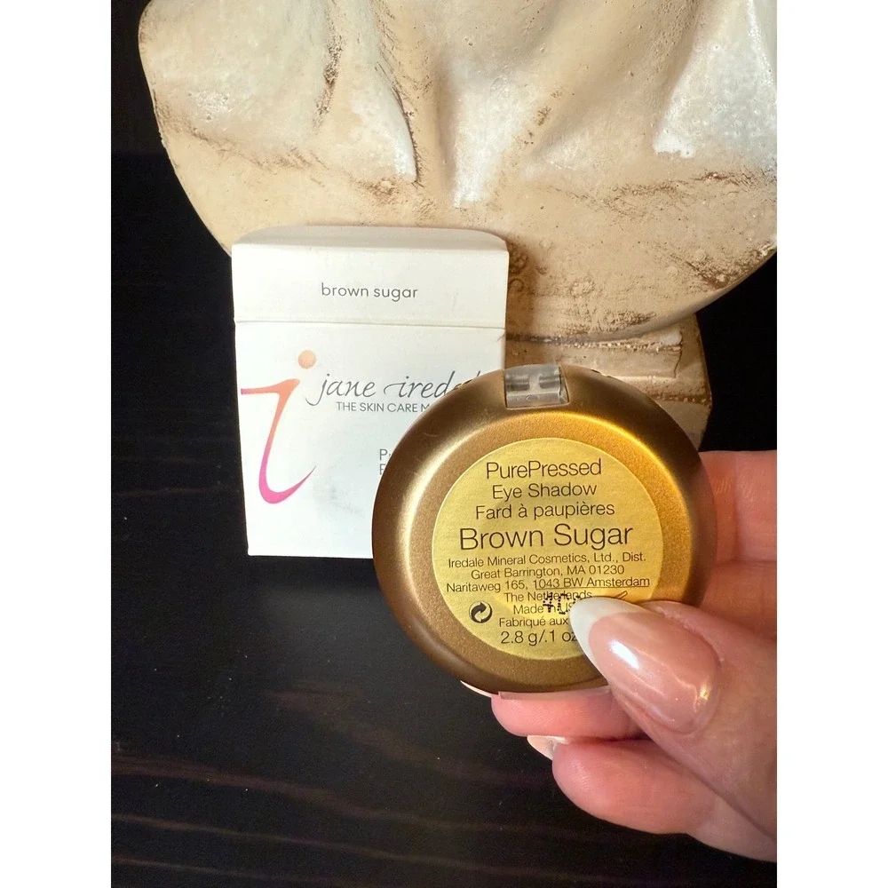 Jane Iredale PurePressed Eye Shadow Triple Brown Sugar Mineral Makeup 2.8g‎ New